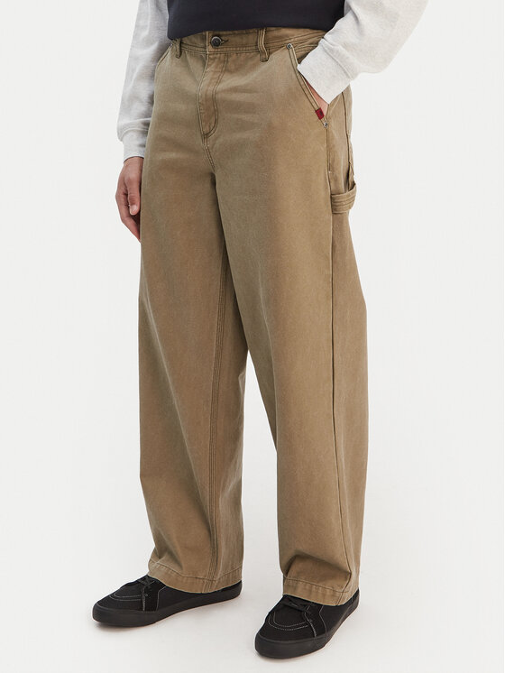 Quiksilver Quiksilver Джинси Mercury Straight Out EQYNP03325 Бежевий Wide Leg