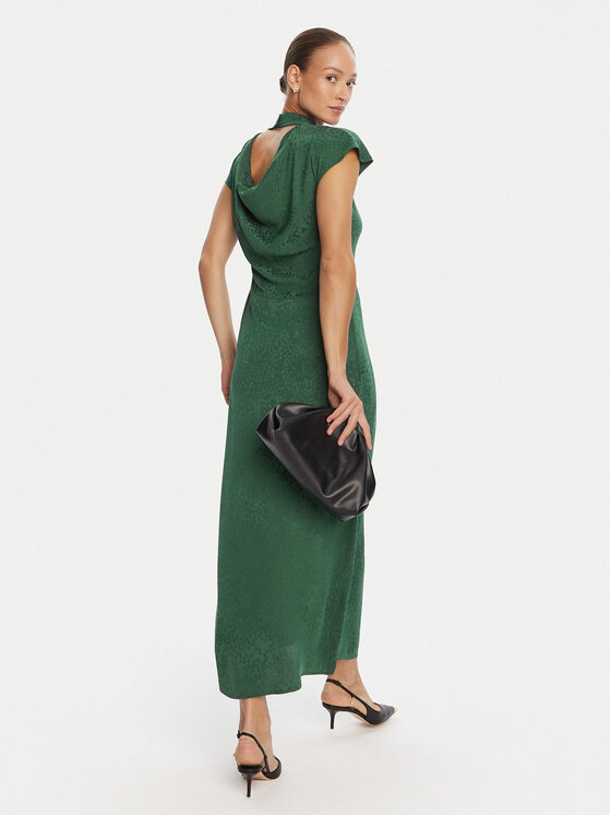Bruuns Bazaar Bruuns Bazaar Kokteiļkleita Bacopa Zimone BBW4576 Zaļš Slim Fit