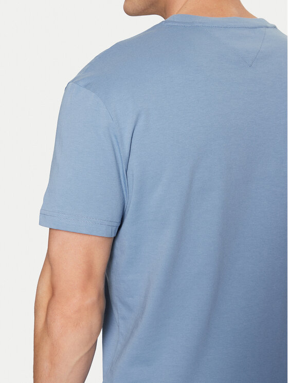 Tommy Jeans Tommy Jeans Tričko Signature DM0DM21109 Modrá Regular Fit