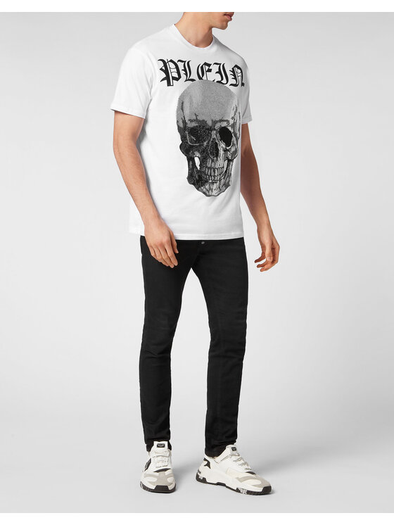 PHILIPP PLEIN PHILIPP PLEIN T-Shirt 785 Biały Regular Fit