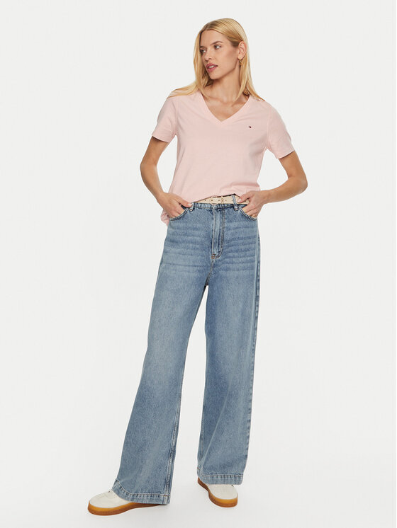 Tommy Hilfiger Tommy Hilfiger Marškinėliai WW0WW44177 Rožinė Regular Fit
