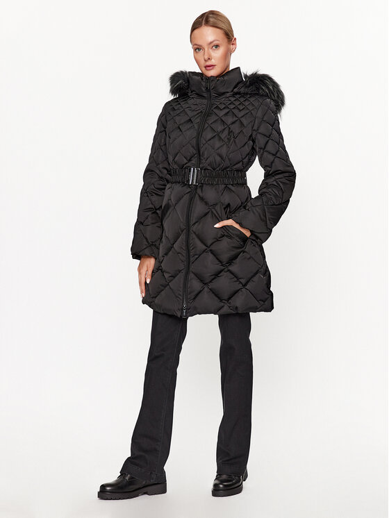 Guess Guess Télikabát Olga W3BL36 WEX52 Fekete Regular Fit