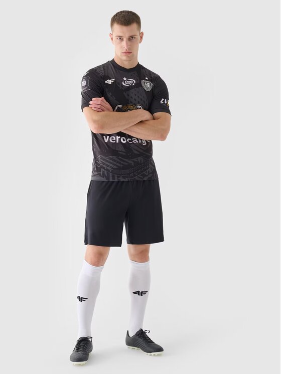 4F 4F Športové kraťasy 4FWAW24TFSHM697-20S Čierna Regular Fit