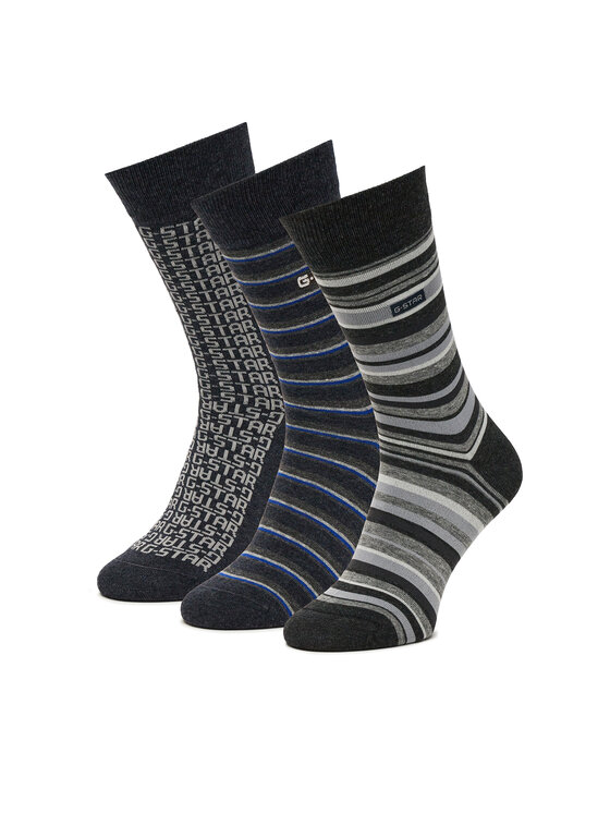 G-STAR G-STAR Довгі шкарпетки AS_G-STAR_W_047_SS25 (3-PACK) Чорний