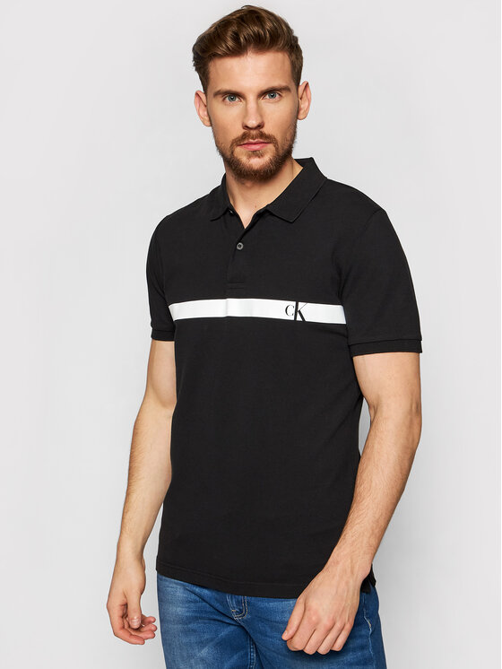 calvin klein slim fit polo