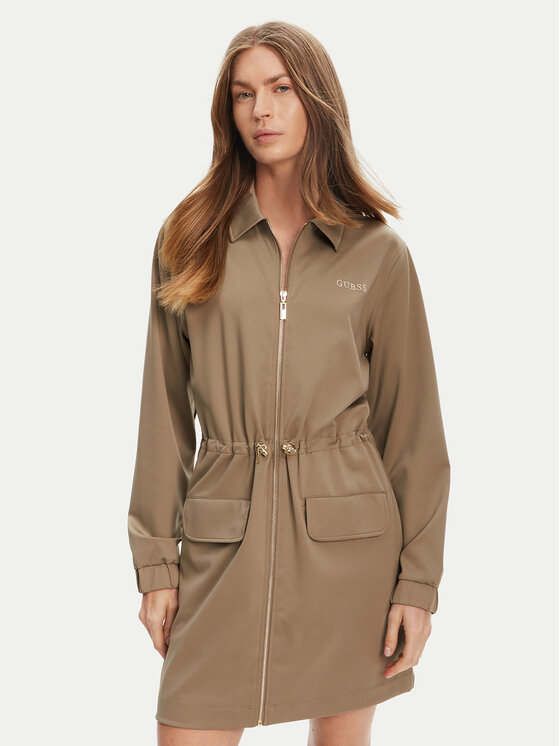 Guess Každodenné šaty V5YK04 KCX42 Zelená Regular Fit