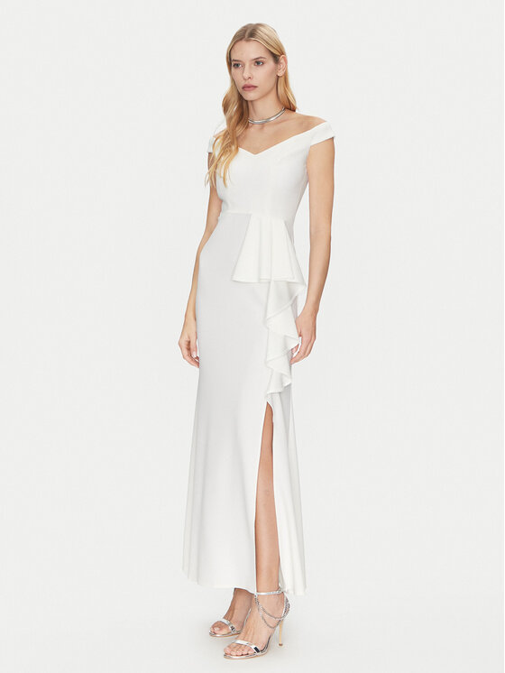 Rinascimento Rinascimento Abendkleid CFC0122859003 Weiß Regular Fit