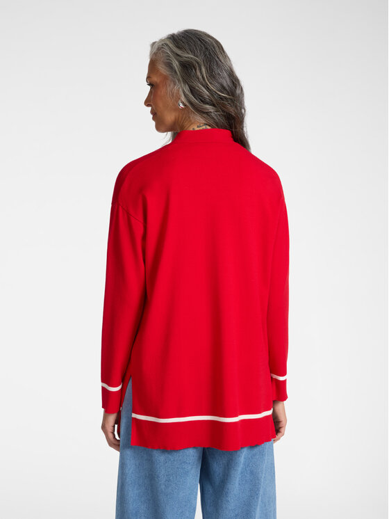 Elena Mirò Elena Mirò Cardigan M564Z000705N0A4 Rosso Regular Fit