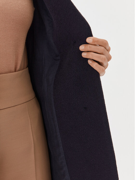 Peserico Easy Peserico Easy Cappotto di lana M20095 04309 Blu scuro Regular Fit