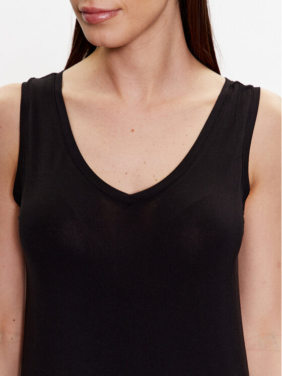 Culture Culture Top Poppy 50105622 Nero Slim Fit