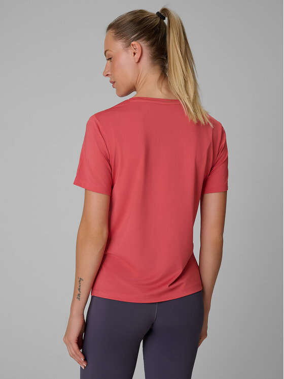 4F 4F Koszulka techniczna BASIC+ Koralowy Loose Fit