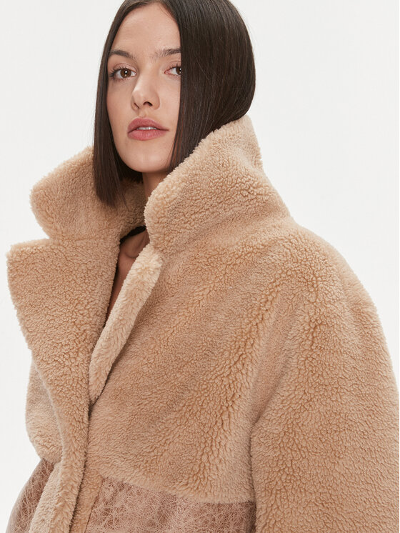 Liu Jo Sport Liu Jo Sport Fellmantel TF3021 E0847 Beige Regular Fit