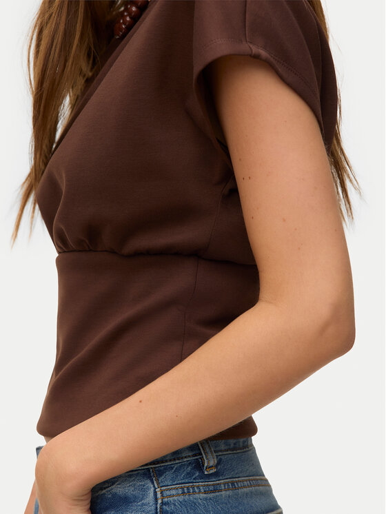 Vero Moda Vero Moda Блуза Smilla 10355466 Тъмнокафяв Regular Fit