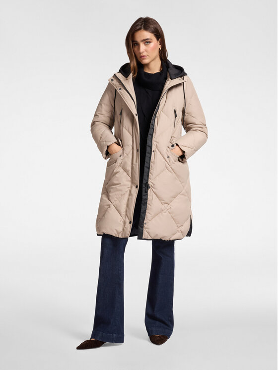 Elena Mirò Elena Mirò Kurtka puchowa F891P000144N002 Écru Regular Fit
