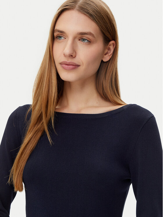 Morgan Morgan Kötött ruha 251-RMCLO Sötétkék Slim Fit