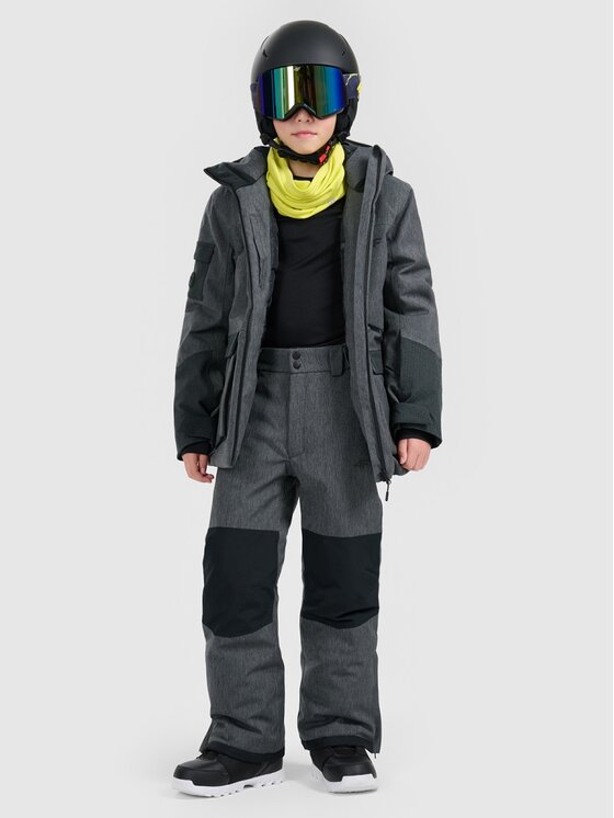 4F 4F Kurtka snowboardowa 4FJRAW25TTJAU1039-20S Czarny Oversize