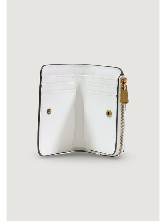 PINKO PINKO Πορτοφόλι MINI WALLET VITELLO SETA Λευκό