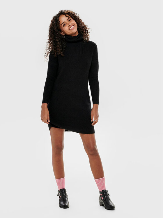 ONLY ONLY Úpletové šaty Jana 15140166 Černá Regular Fit