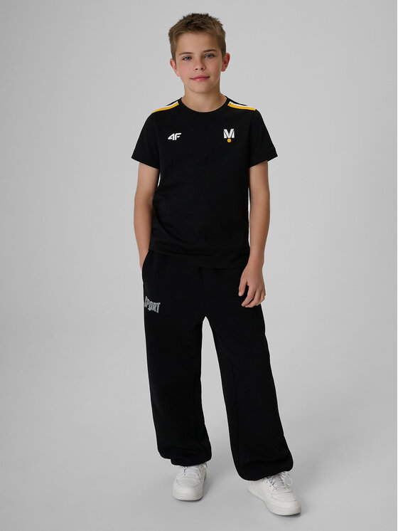 4F 4F T-Shirt MOTOSPORTS 2026 Czarny Regular Fit