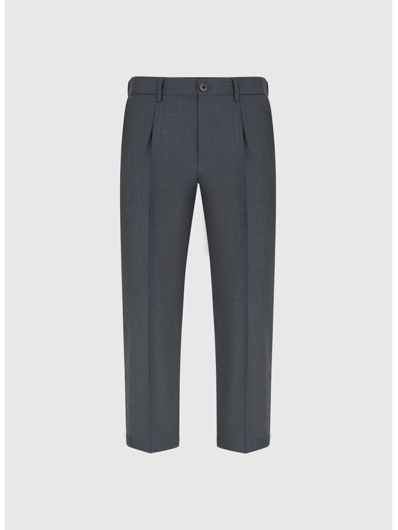 Pako Lorente Pako Lorente Spodnie materiałowe P25SF-WX-013 Szary Classic Fit