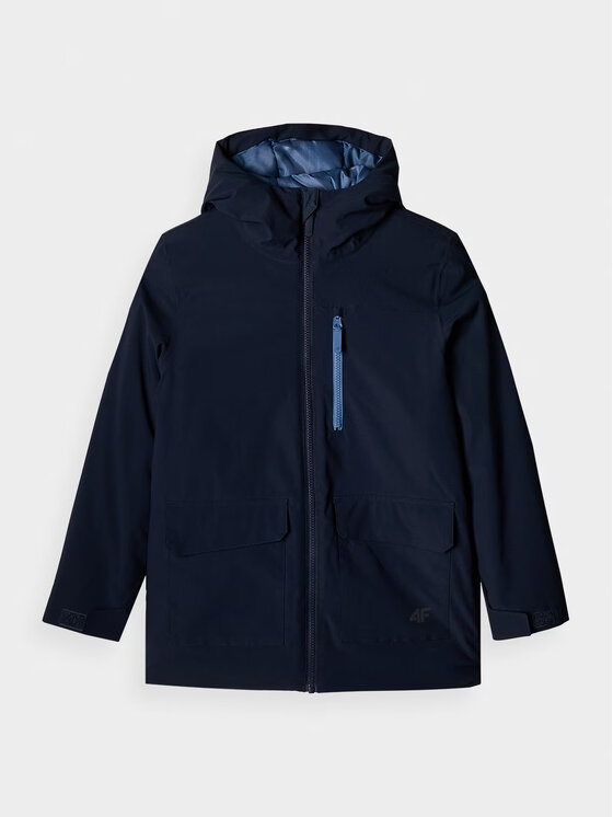 Kurtka outdoor, rozmiar 158, Granatowy, 4FJWAW24TJACM157