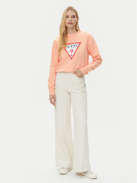 Guess Guess Pulóver W2YQ16 KBA11 Narancssárga Regular Fit