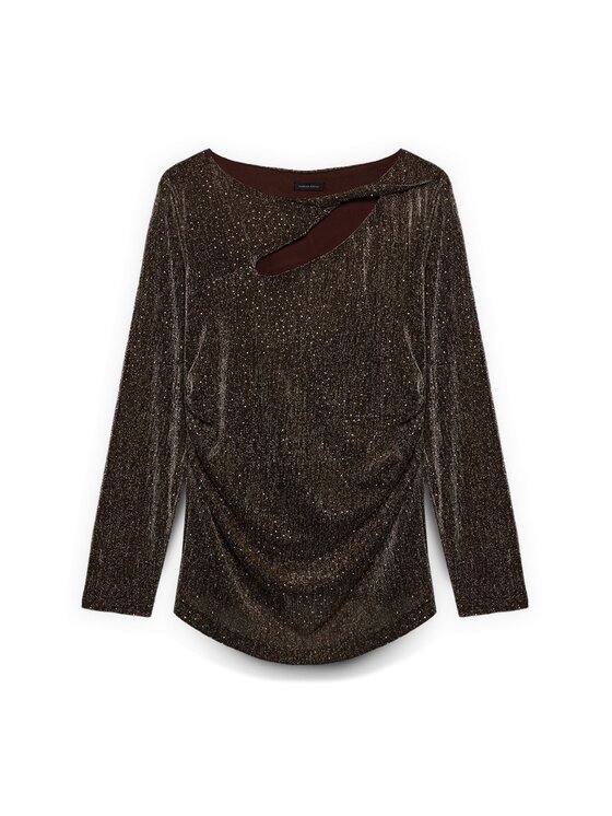 Fiorella Rubino Fiorella Rubino T-shirt G01RL008821N037 Marrone Slim Fit