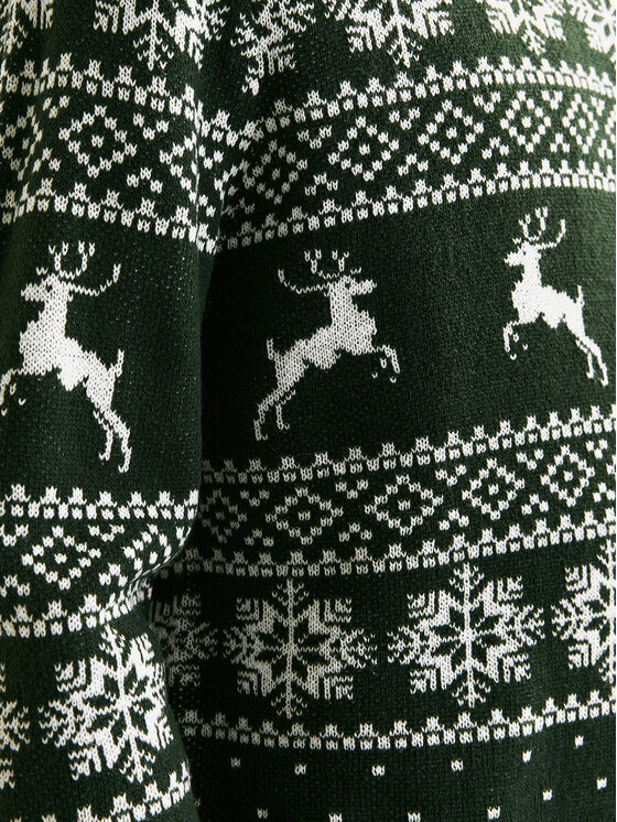Jack&Jones Jack&Jones Pullover Xmas Gabriel 12266118 Grün Regular Fit
