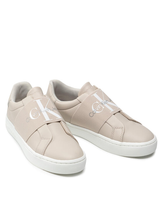 CALVIN KLEIN JEANS - Women's Chunky Cupsole sneakers - Number -  YW0YW0104603A - Beige