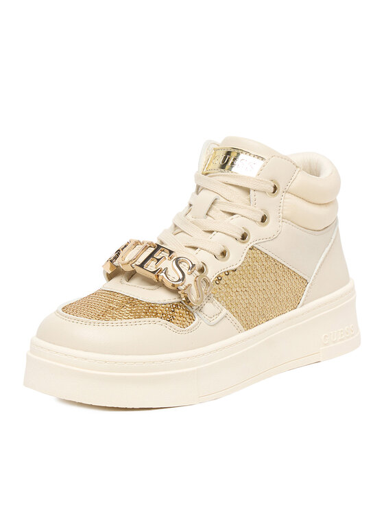 Guess Guess Sneakersy CEOWB-AVO-357-05 Écru