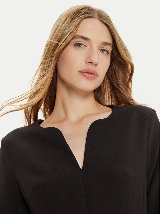 Rinascimento Rinascimento Kokteiļkleita CFC0121164003 Melns Regular Fit