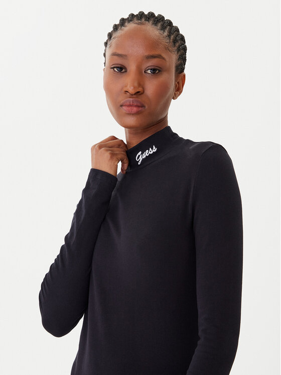 Guess Guess Ежедневна рокля V5BK04 KCBF1 Черен Slim Fit