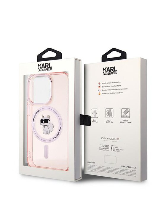 KARL LAGERFELD KARL LAGERFELD Etui na telefon Apple iPhone 14 Pro Różowy