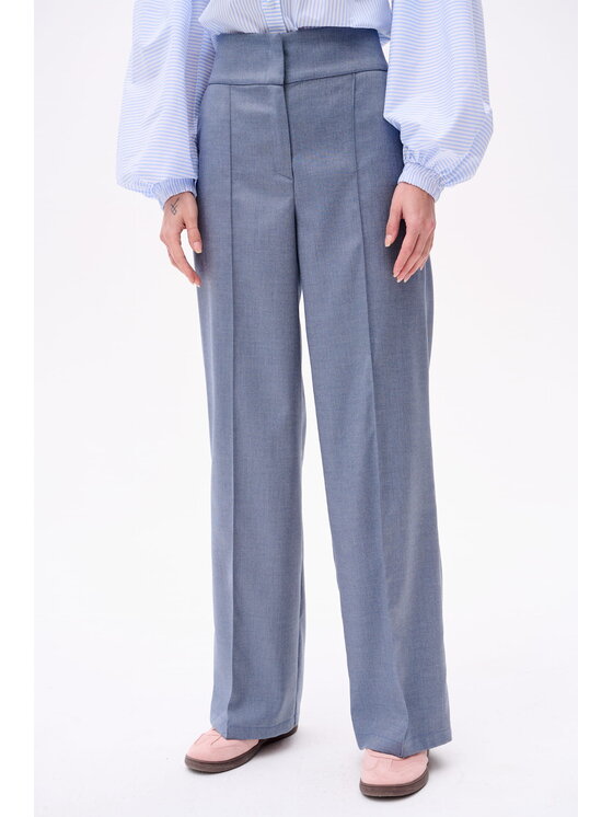 blue shadow blue shadow Spodnie damskie Luna 2 Niebieski Regular Fit