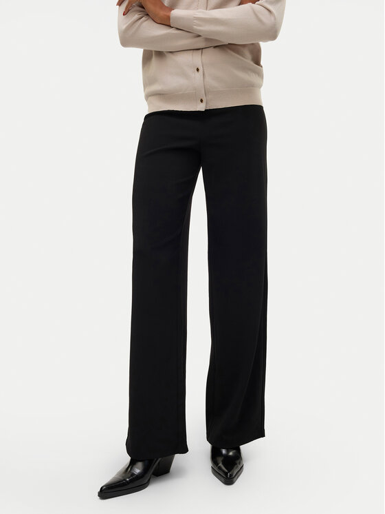 Vero Moda Vero Moda Παντελόνι υφασμάτινο Berlin 10318454 Μαύρο Wide Leg