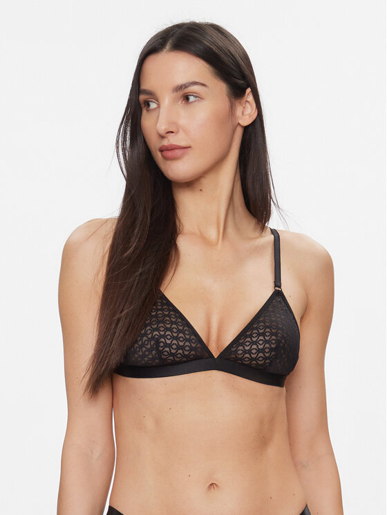 United Colors Of Benetton Reggiseno Bralette 3EQ91R016 Nero, taglia : L