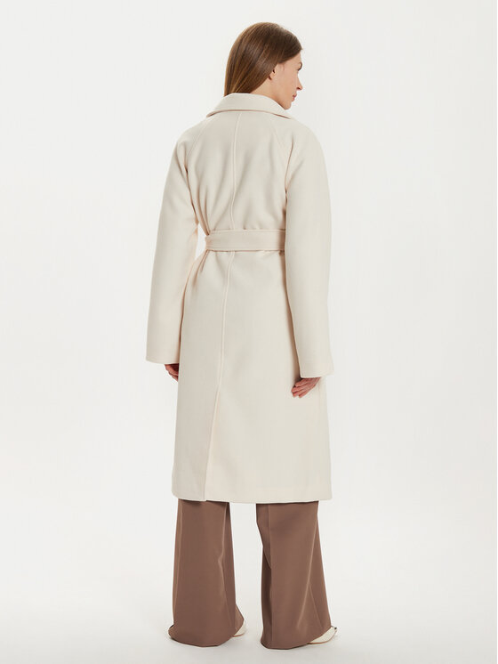 Gina Tricot Gina Tricot Демісезонний плащ 22987 Écru Regular Fit