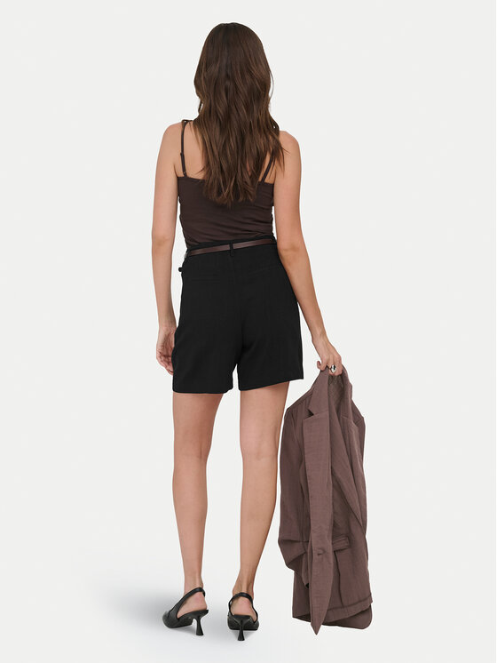 ONLY ONLY Pantalon scurți din material Siesta 15367413 Negru Regular Fit