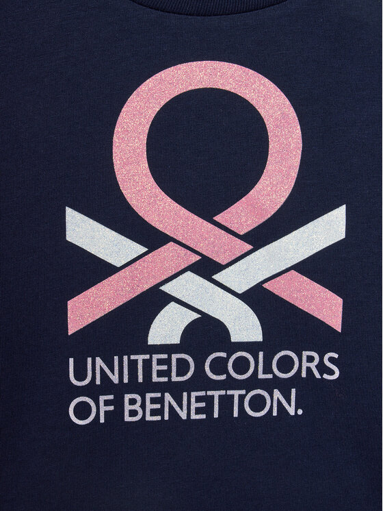United Colors Of Benetton United Colors Of Benetton T-shirt 3I1XC10H8 Tamnoplava Regular Fit