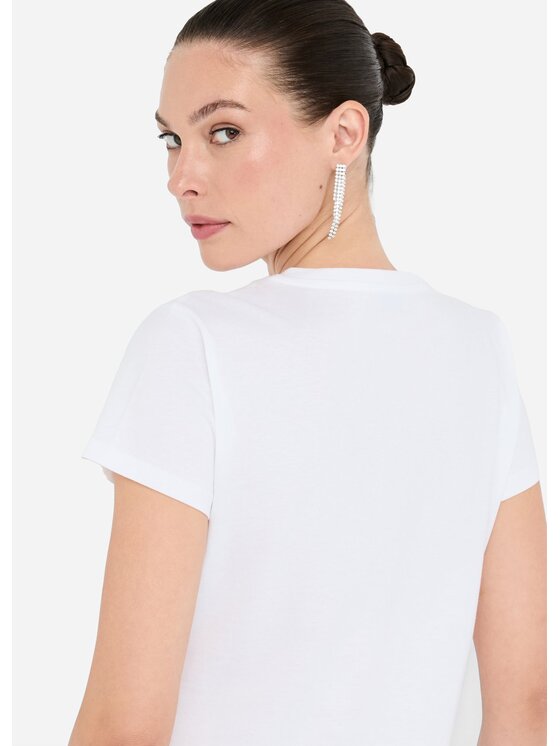 Liu Jo Liu Jo T-shirt UF5265JS923M9942 Bianco Regular Fit