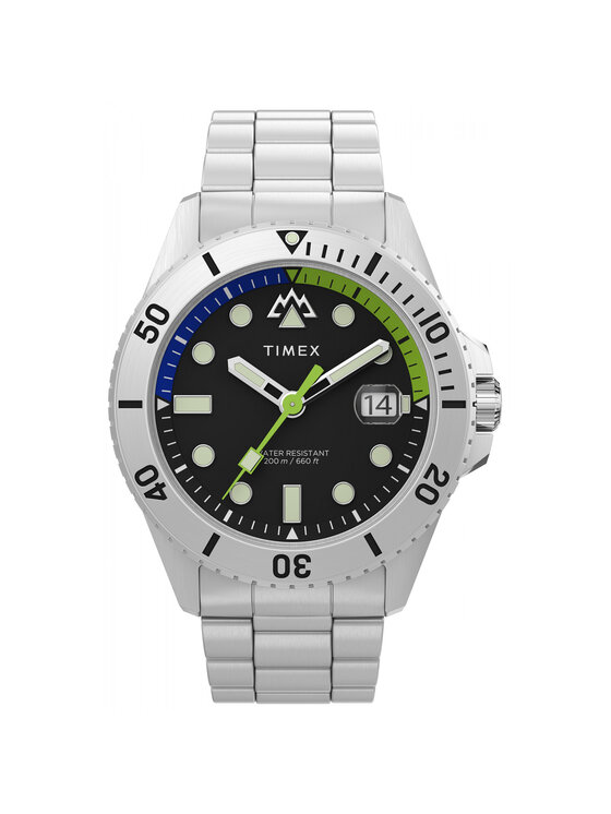 Timex Timex Zegarek TW2W41900 Srebrny