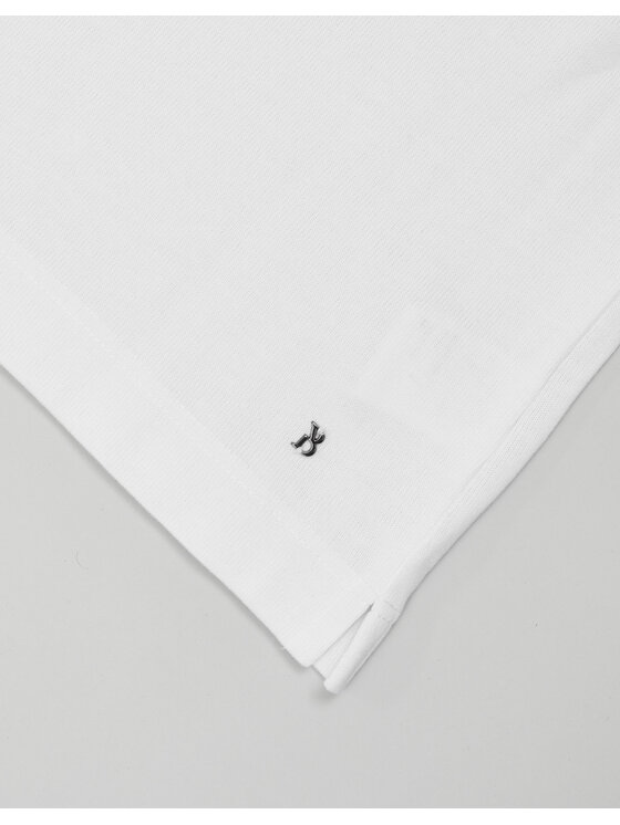 Borgio Borgio T-Shirt baragiano Biały Slim Fit