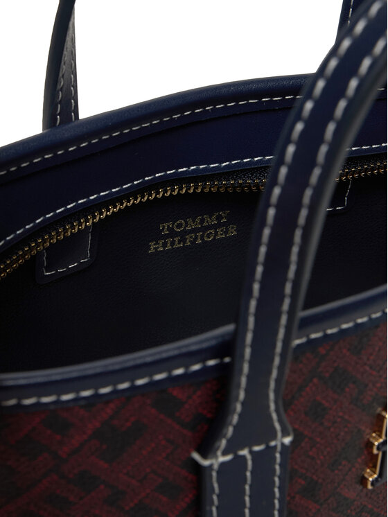 Tommy Hilfiger Tommy Hilfiger Handtasche Th Monoplay Le Nano Tote AW0AW17717 Dunkelblau