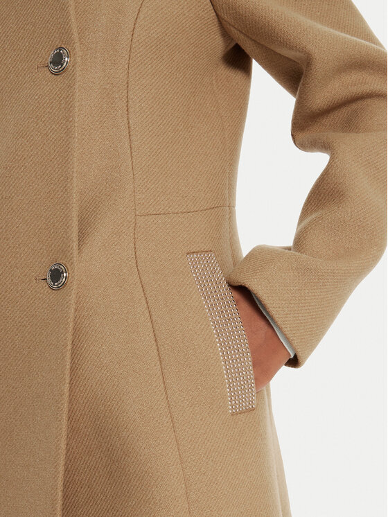 Morgan Morgan Cappotto di lana 242-GSUZI Marrone Slim Fit