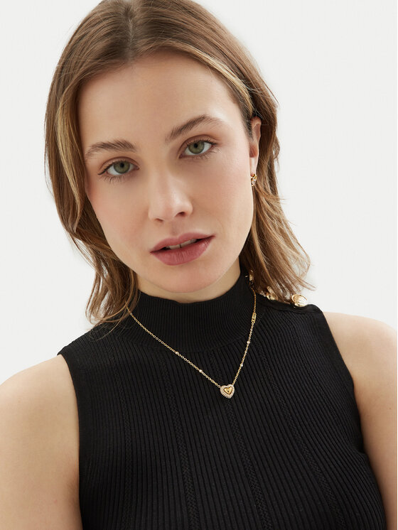 Guess Guess Ogrlica JUBN05 018JW Zlatna