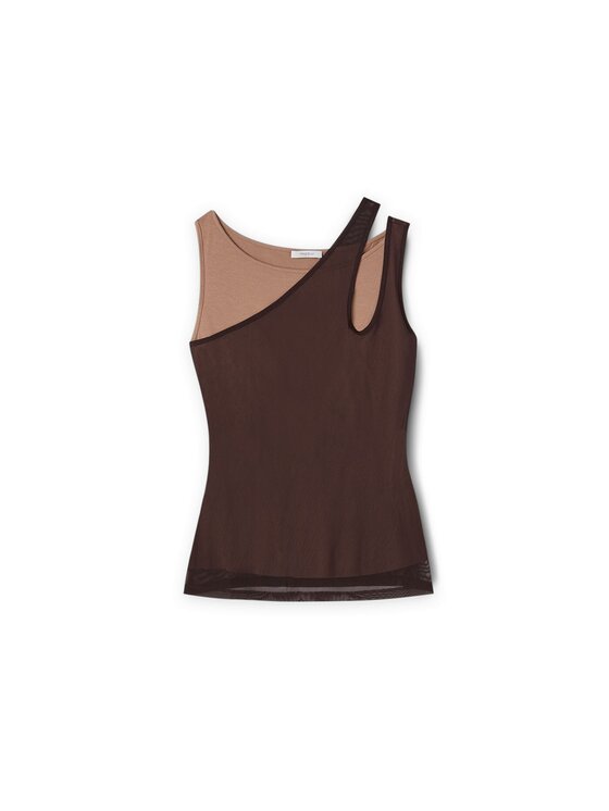 Motivi Motivi Top G290W003324N0R2 Brązowy Slim Fit
