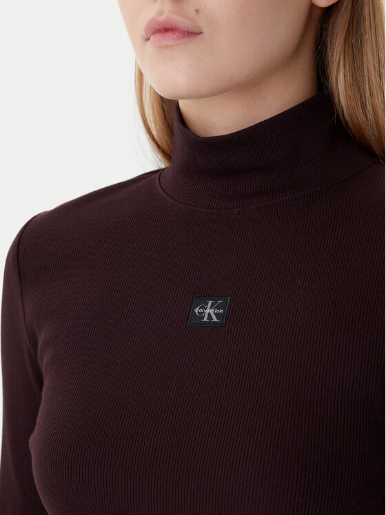 Calvin Klein Jeans Calvin Klein Jeans Гольф LV047D203G Коричневий Slim Fit