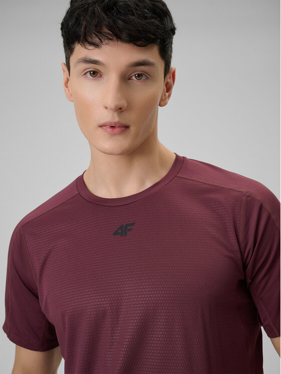 4F 4F Koszulka techniczna VICTORY PACK Bordowy Regular Fit