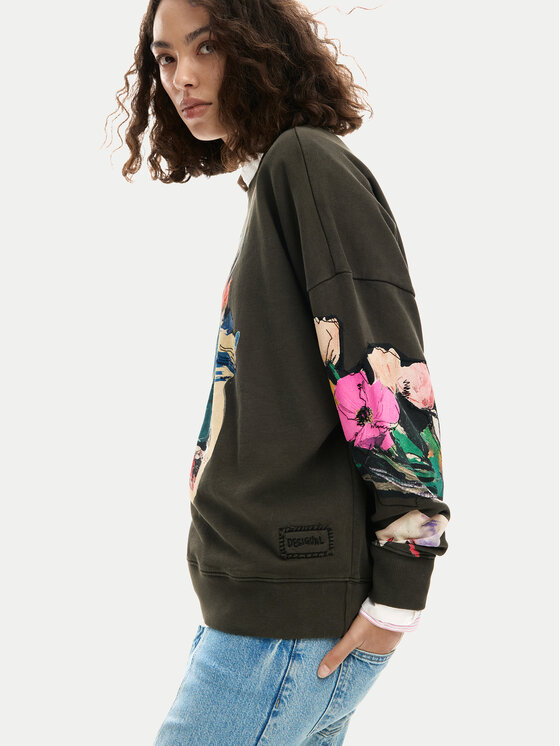 Desigual Desigual Sweatshirt Evelyn 26SWSK16 Grau Regular Fit