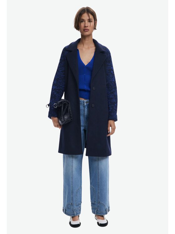 Desigual Desigual Cappotto CAPPOTTO_SILENT Blu Regular Fit